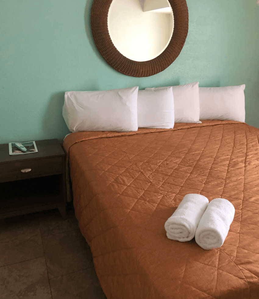 Bedroom in the two-bedroom apartment